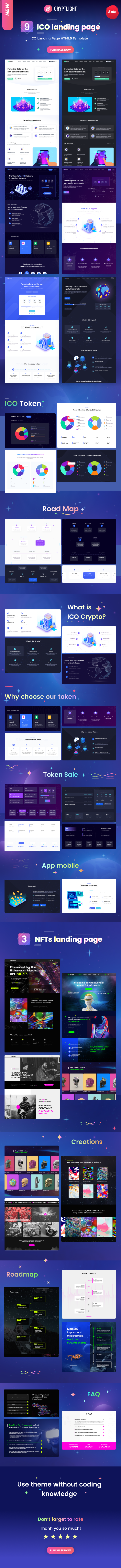 Cryptlight - ICO Landing Page HTML5 Template