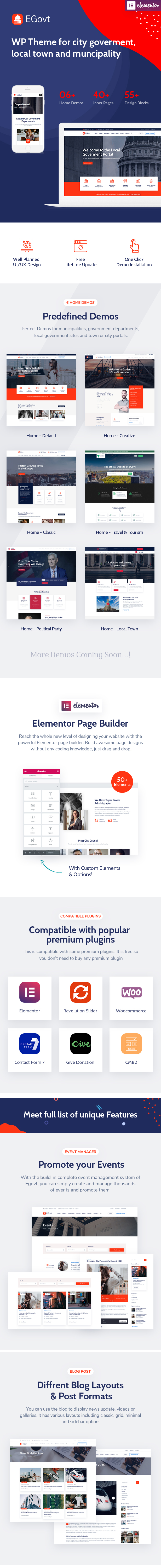 EGovt - City Government WordPress Theme