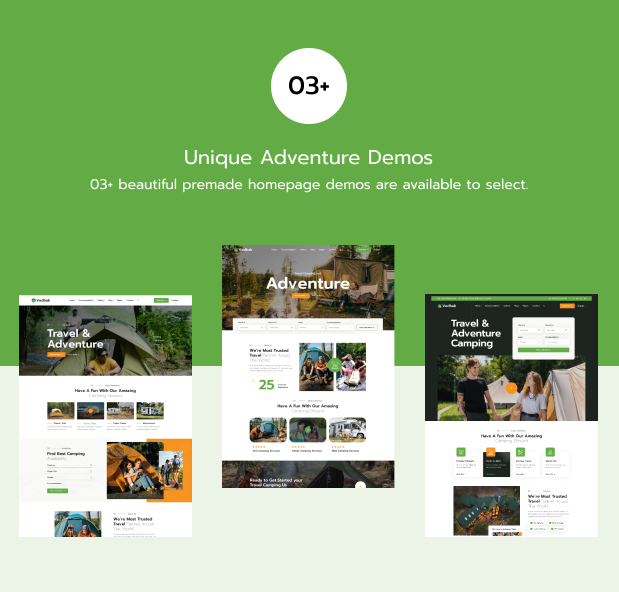 Vedhak - Camping and Adventure WordPress Theme
